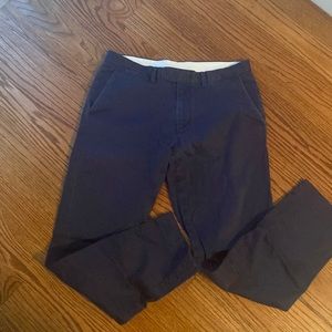 J Crew Bowery stretch 31/30 navy cotton pants slim